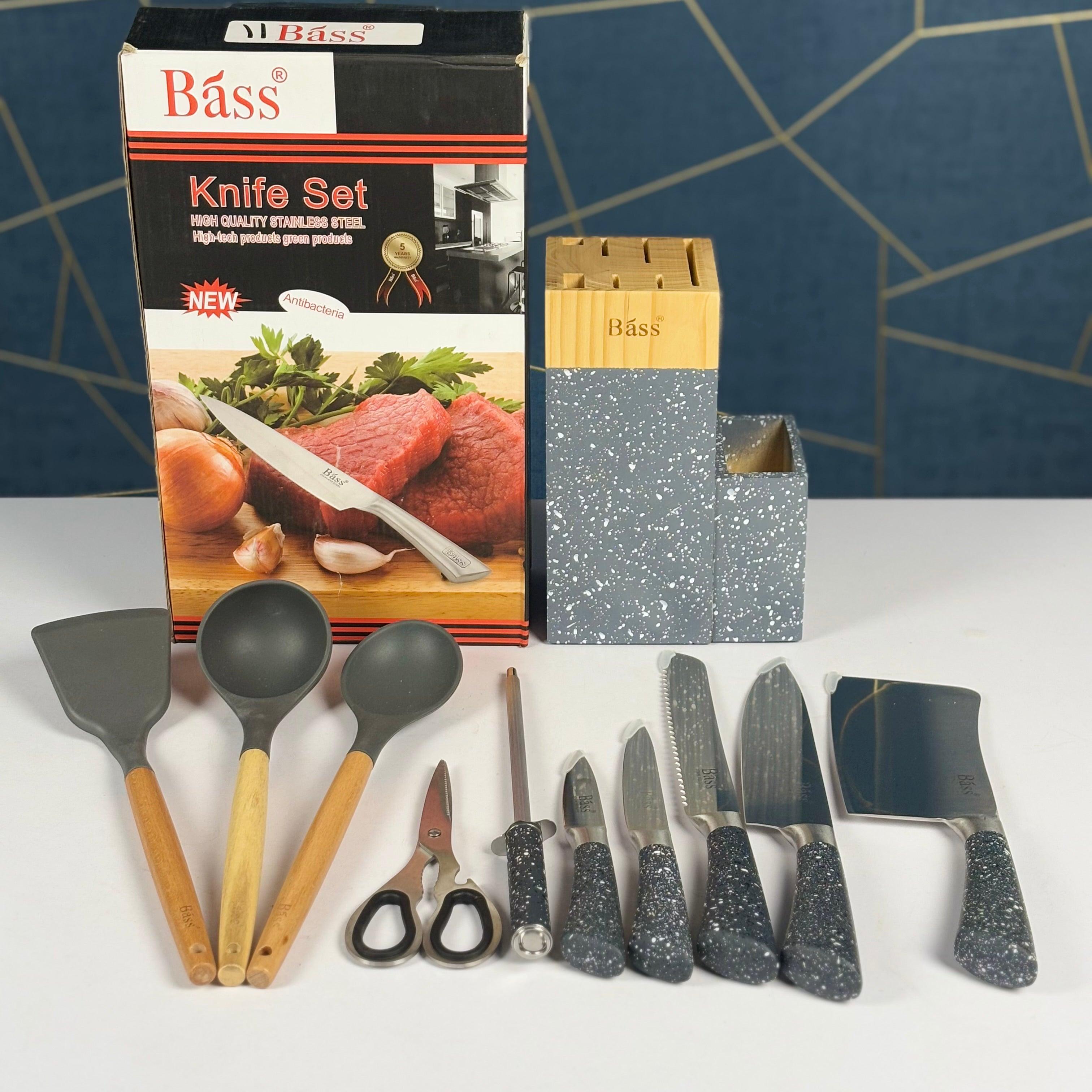 Bass Premium Knife and Spoon Set