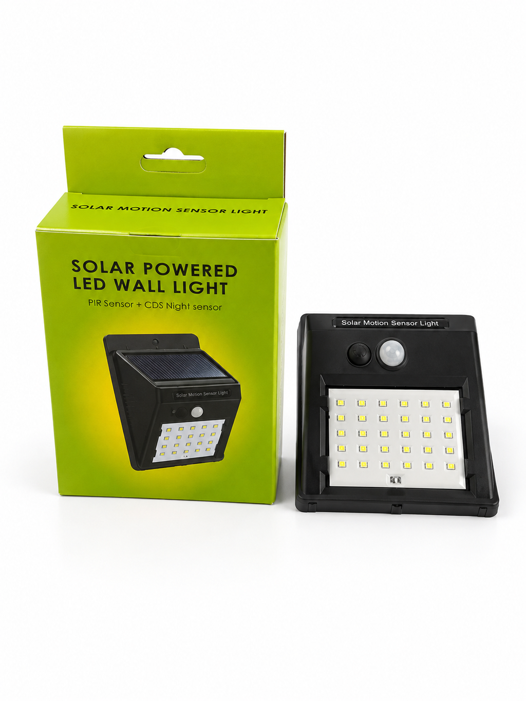 Solar Powered LED PIR Motion Sensor Wall Light