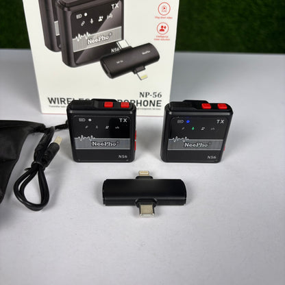 Neepho N56 ANC Wireless Microphone Type-C & Iphone