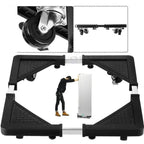 Adjustable Washing Machine & Refrigerator Movable Base Stand