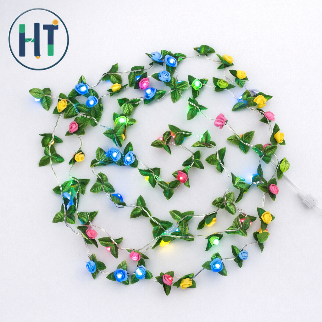 Rose Light With Green Leef
