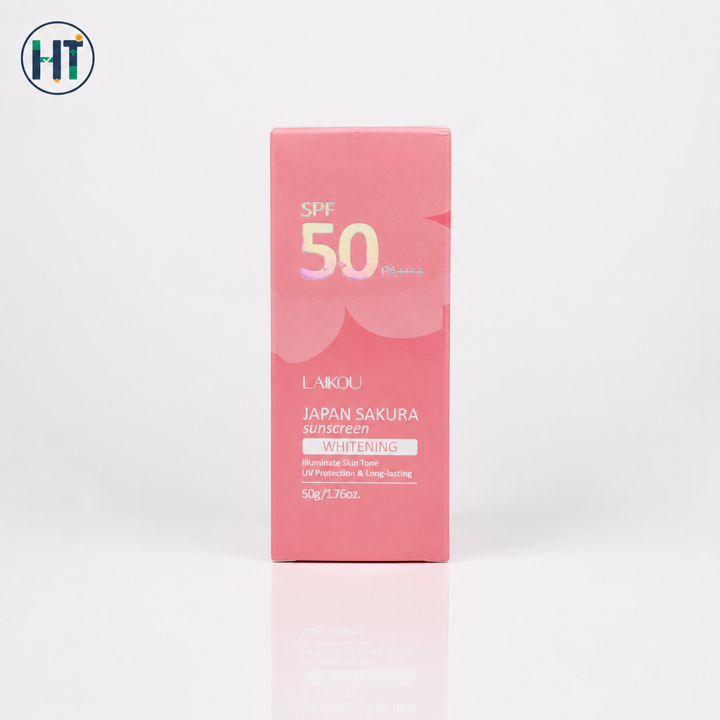 LAIKOU Japan Sakura Whitening Sunscreen SPF50 PA+++ – 50g