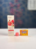 Skincare Beauty Combo Pack – Saffron Soap, Lip Gel & Pomegranate Peeling Gel