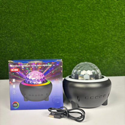 Wireless Speaker With Microphone & RGB Music Light