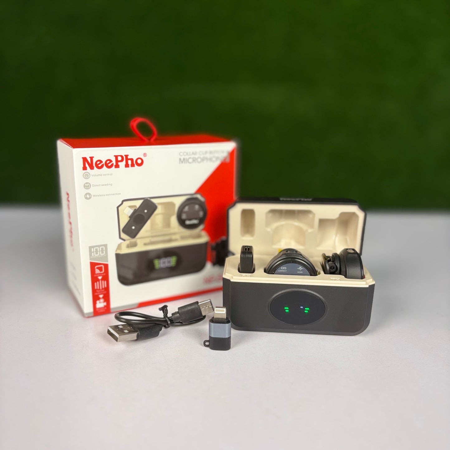 Neepho NP58 Collar Clip Button Wireless Microphone