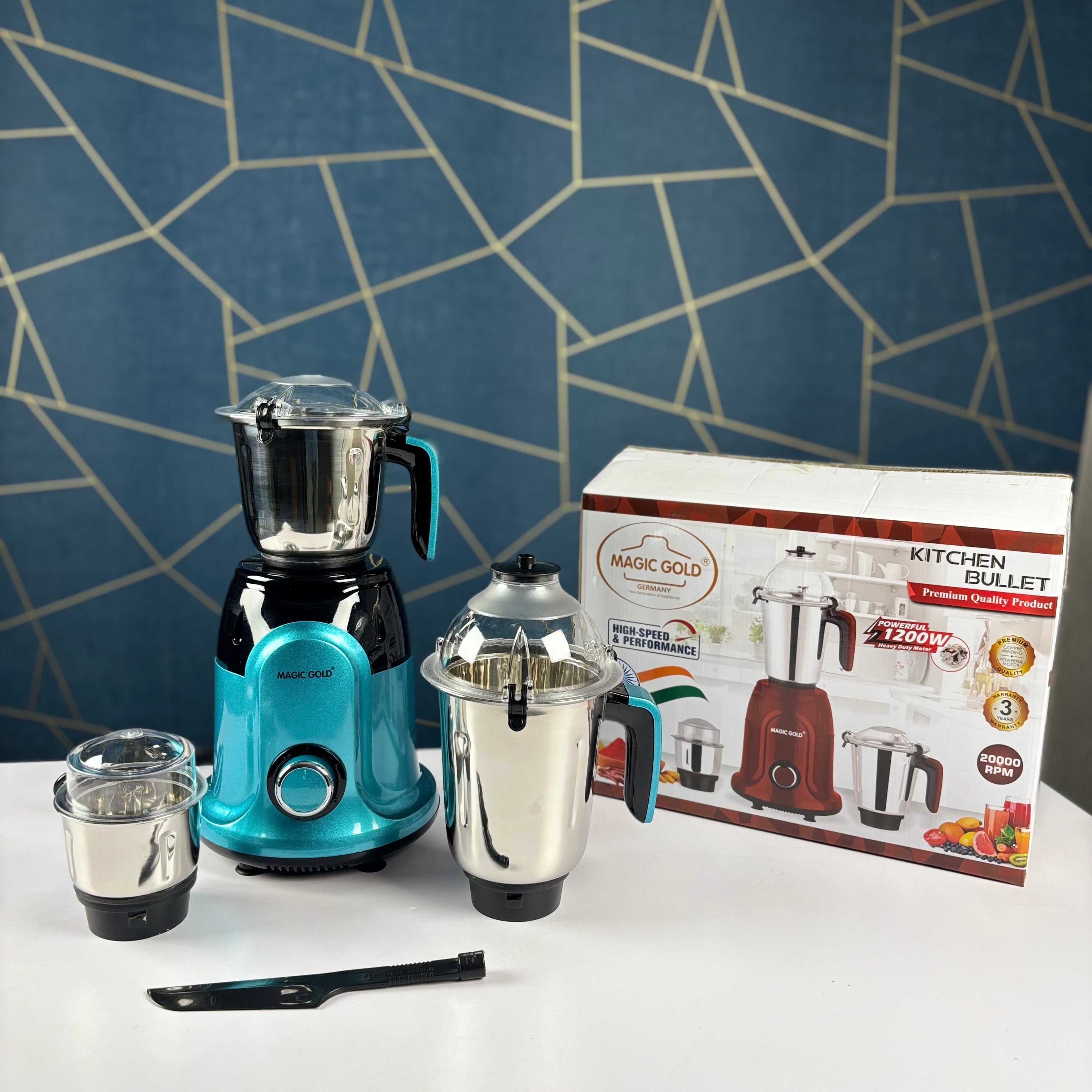 Magic Gold Kitchen Bullet Blender 1200W