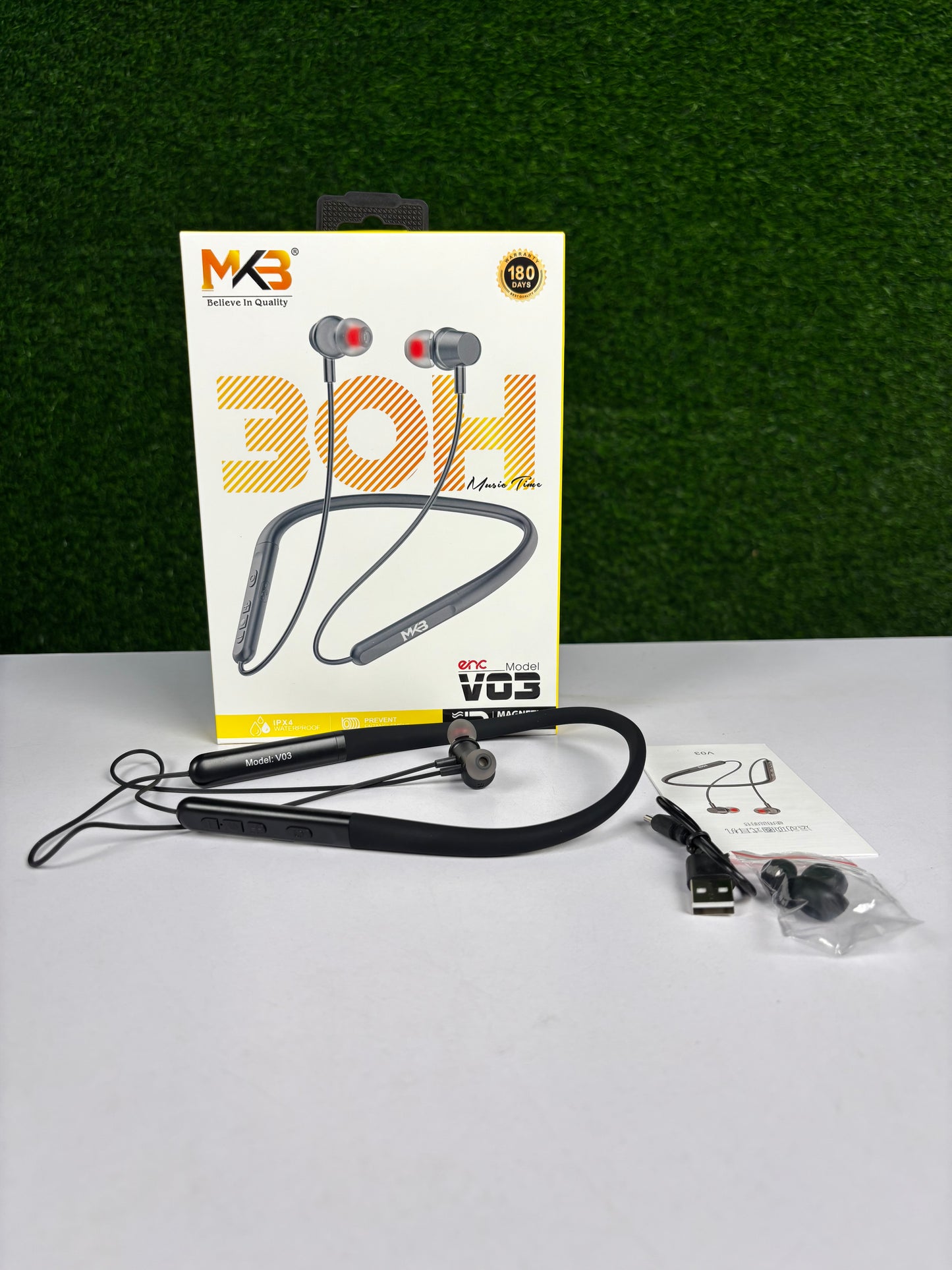 MKB Magnetic wireless Headset 30H V03