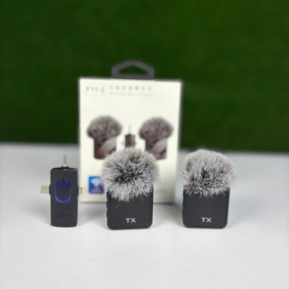 (F11-3) 2 in 1 Wireless Microphone