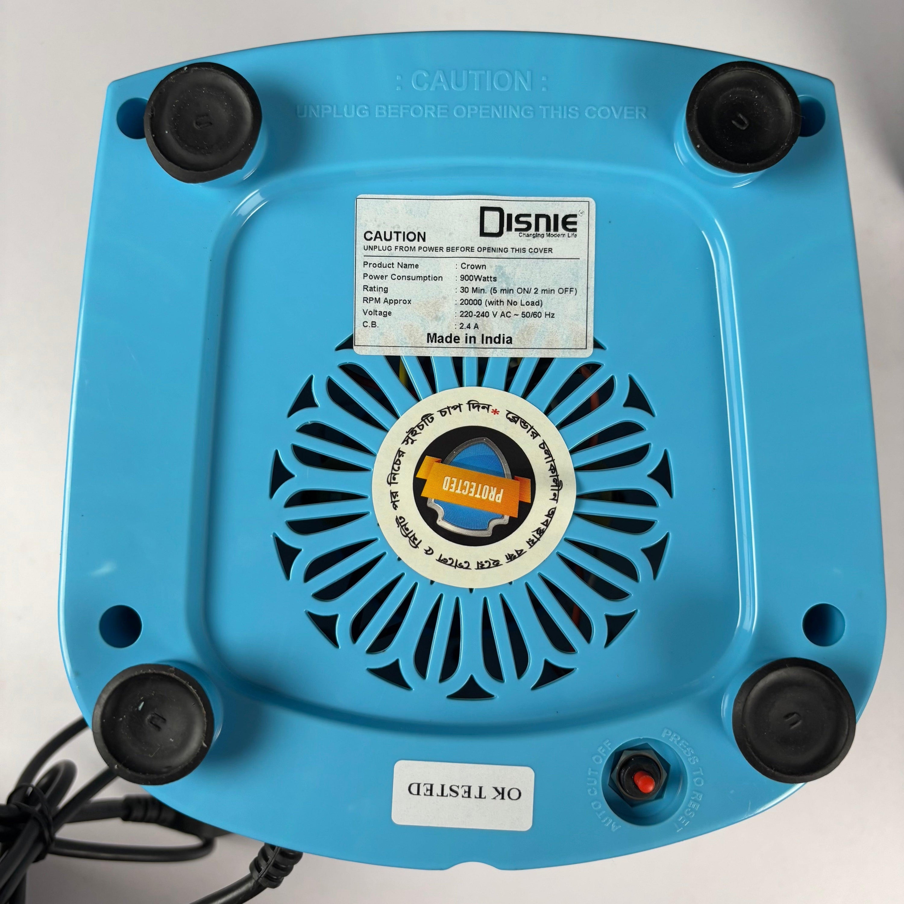 Disnie Crown 3 In 1 Mixer Blender 900W