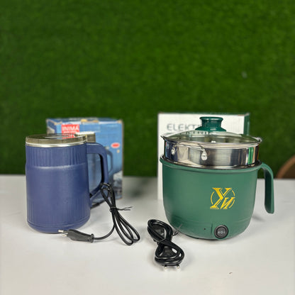 Electric Cooking Pot & High Power Grinder Machine Combo Offer