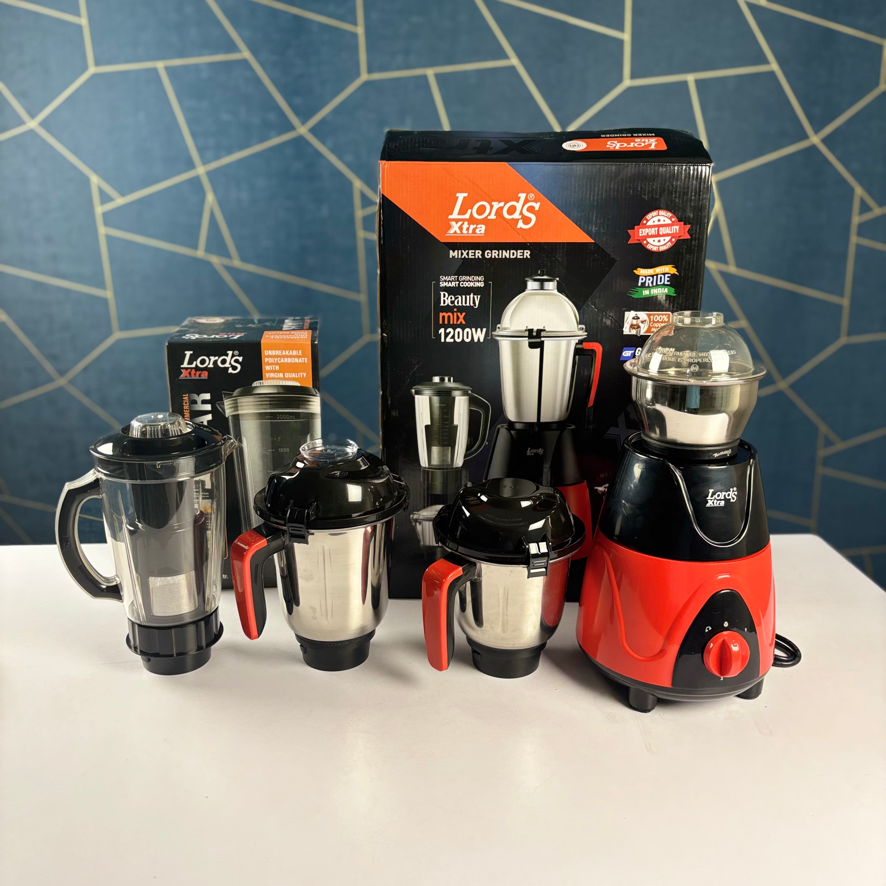 Lords Xtra Mixer Grinder Beauty Mix 1200W