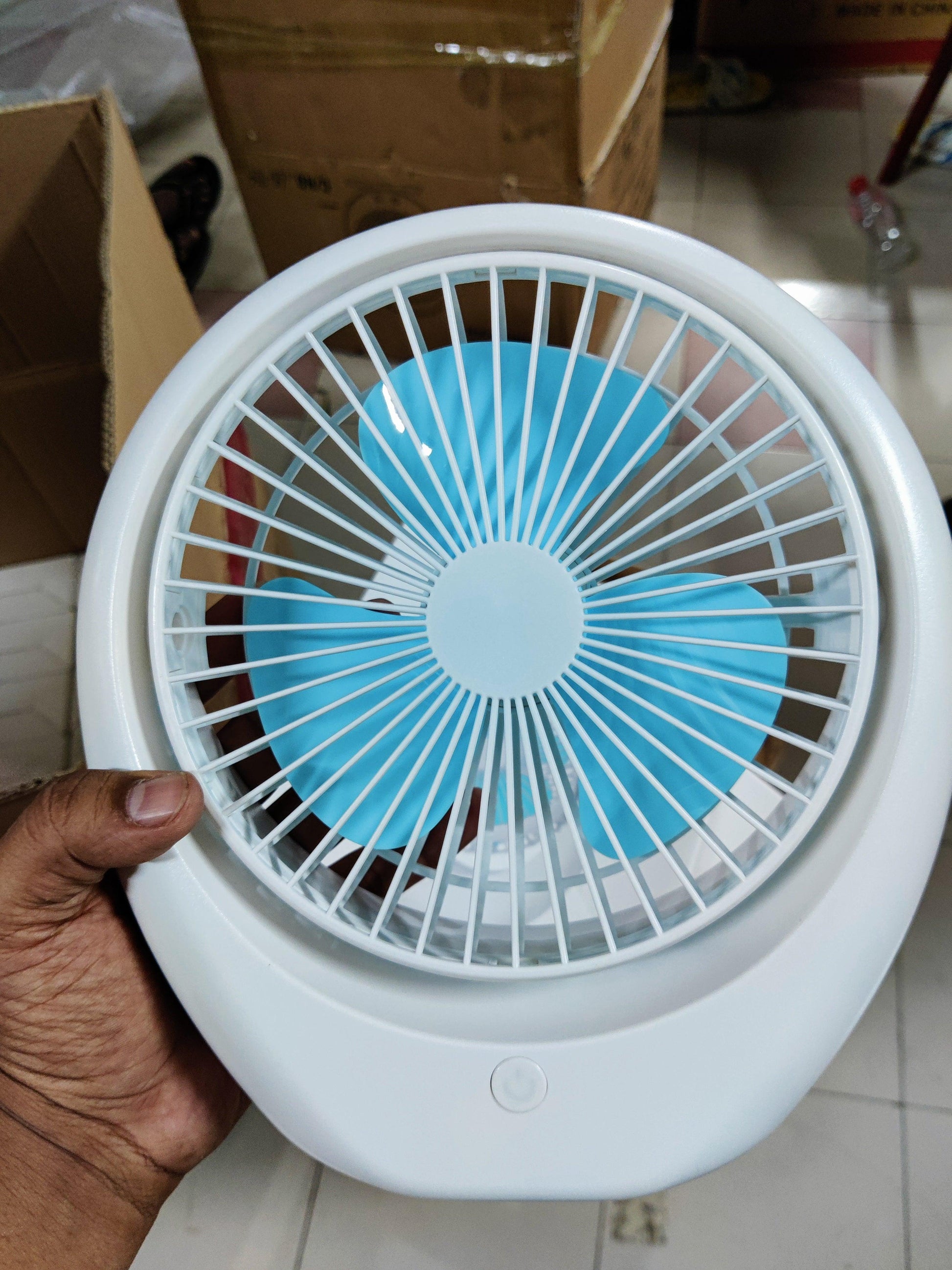 Premium rechargeable fan- 1 year service warranty - HT Bazar