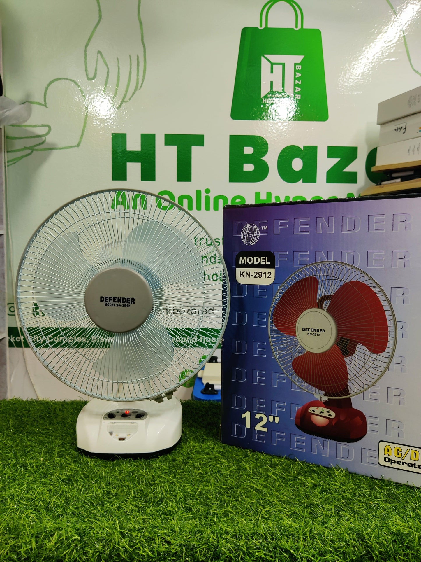 Deffender 12" Rechargeble Fan - HT Bazar