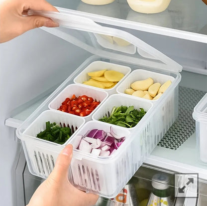 6 Grids Refrigerator Storage Box