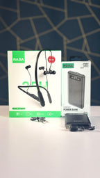 2-in-1 Deal: BT-Sports Neckband RABA 25H + 10000mAh Power Bank RABA- P100