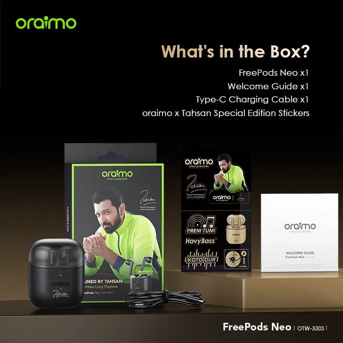 Oraimo FreePods Neo x Tahsan Edition OTW-330S