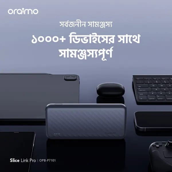 oraimo Slice Link Pro 10000mAh 22.5W Power Bank OPB-P7101