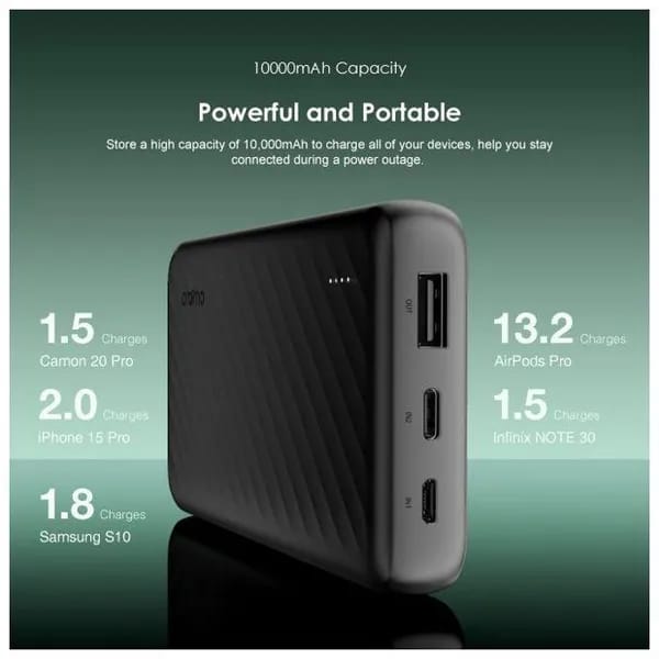 oraimo Slice Link 10000mAh 12W Power Bank OPB-P5101