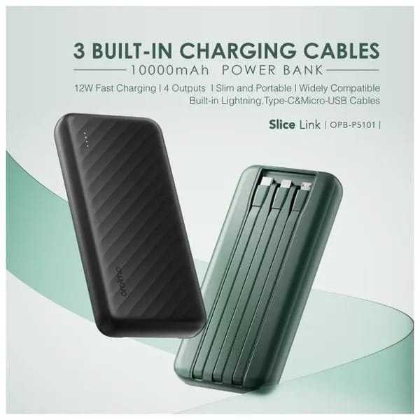 oraimo Slice Link 10000mAh 12W Power Bank OPB-P5101