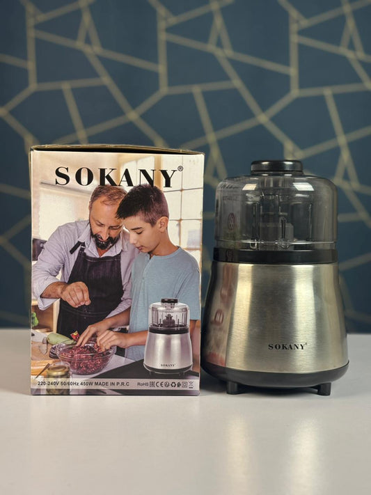 SOKANY SK-YM-7035 Compact Food Chopper – 0.6L, Stainless Steel Blade