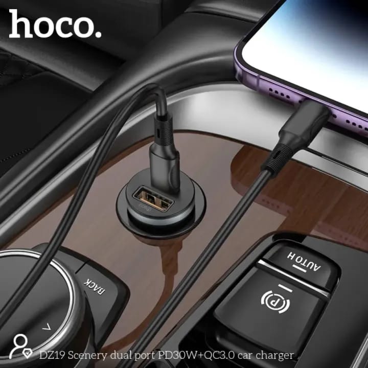 Hoco DZ19 PD30+QC3.0 Dual Port Car Charger