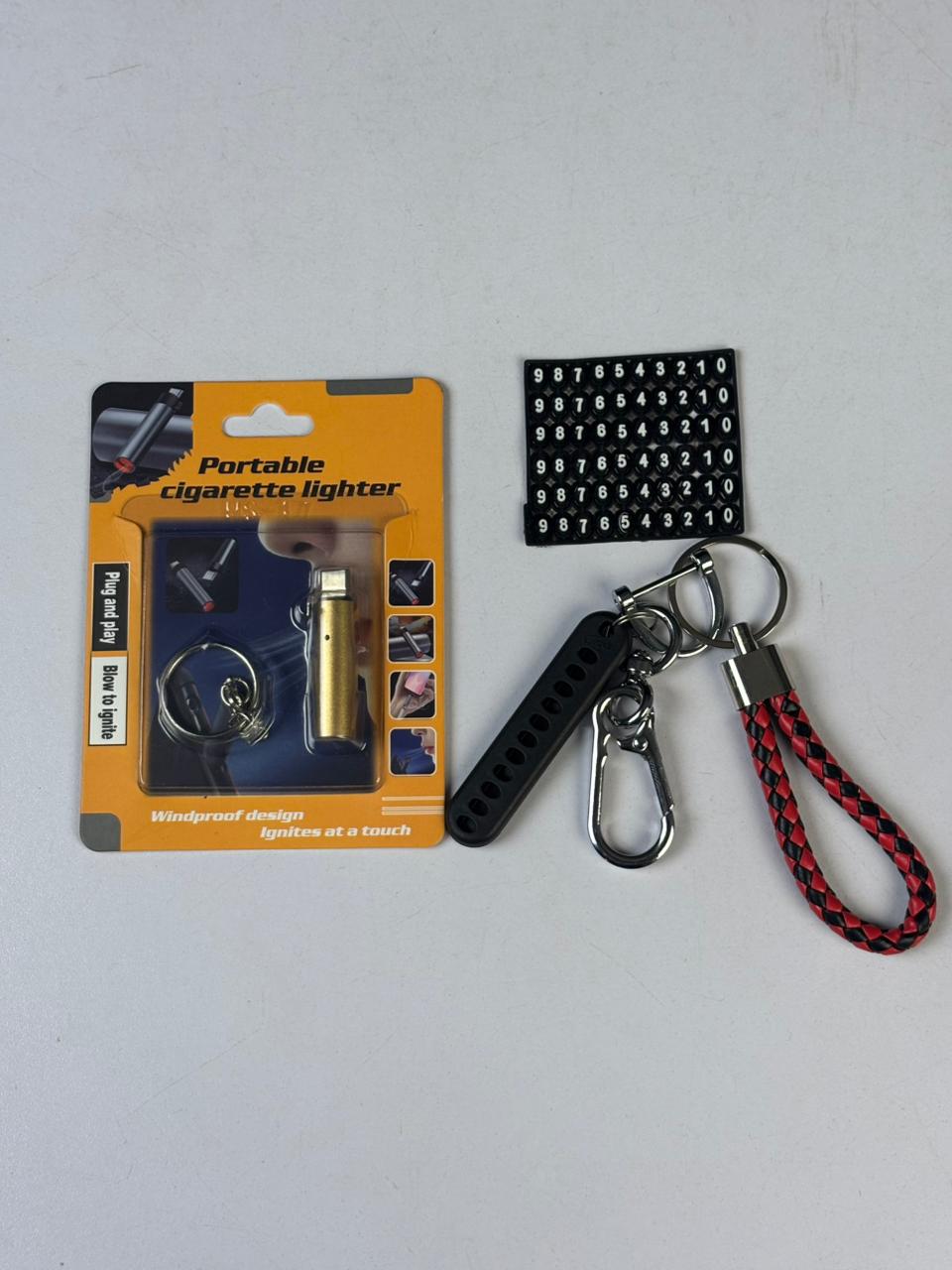 Type-C Smoke Lighter & Key Ring Combo