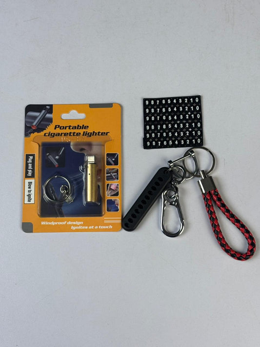 Type-C Smoke Lighter & Key Ring Combo