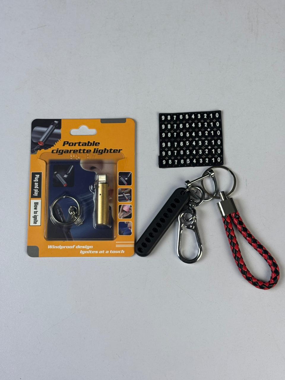 Type-C Smoke Lighter & Key Ring Combo