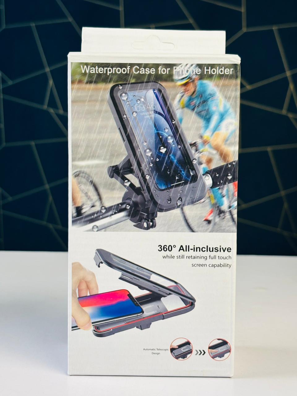 Waterproof 360° Rotation Motorcycle/Bicycle Handlebar Mount Phone Holder