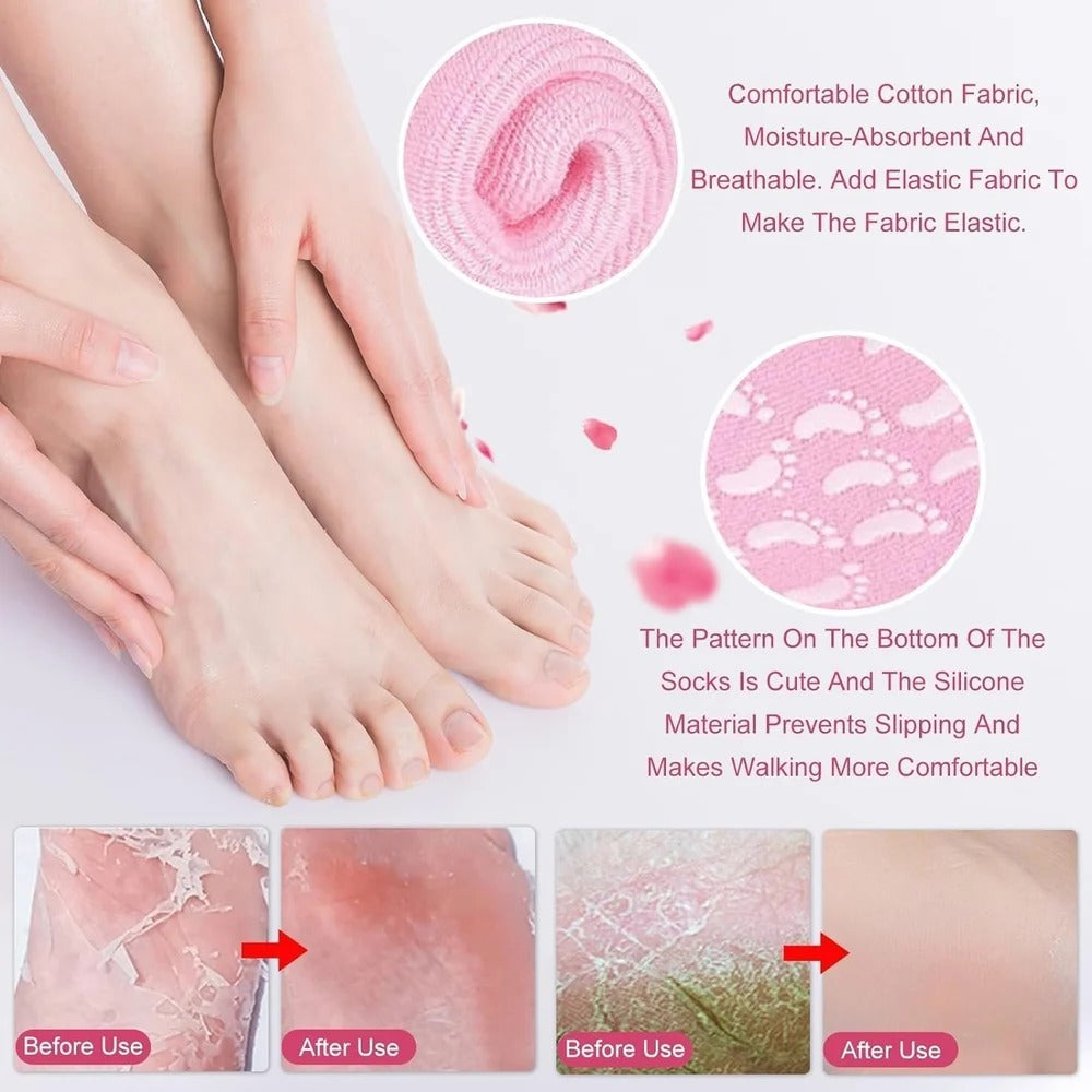 Silicon Moisturizing Gel Socks