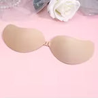 Silicone Chest Stickers Bra Self Adhesive Strapless skin colour