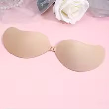Silicone Chest Stickers Bra Self Adhesive Strapless skin colour