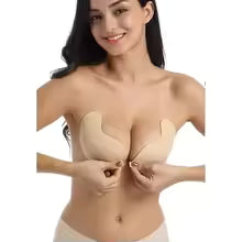 Silicone Chest Stickers Bra Self Adhesive Strapless skin colour