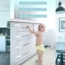 Baby Proof Cabinet Latches / Cabinet Drawer Door Fridge Blockers Lock / Child Proof Cabinet Locks for Kitchen