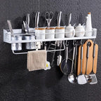 Kitchen Accessories Wall Mounted Aluminum Rack