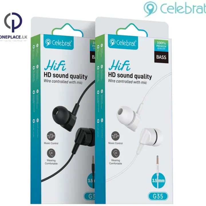 CELEBRAT G35 – 3.5mm Wired Earphones