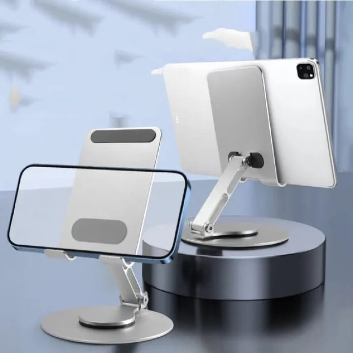 Phone Stand Height & Angle Adjustable -360° Rotation