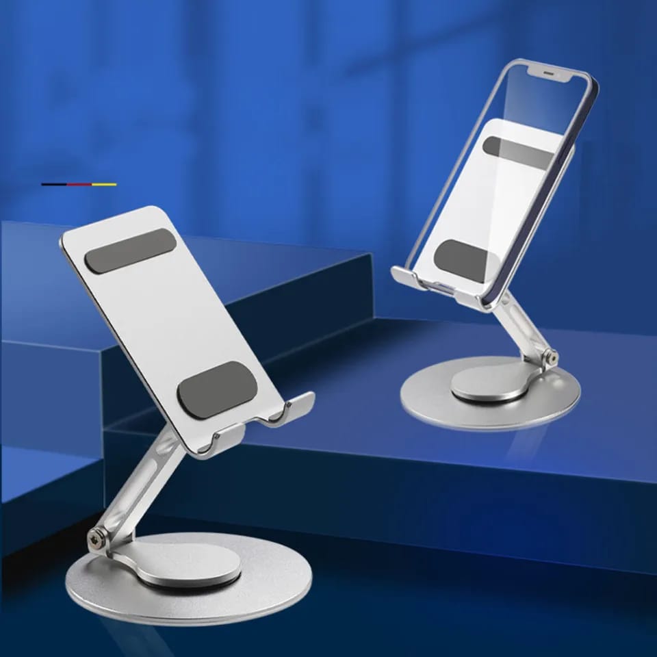 Phone Stand Height & Angle Adjustable -360° Rotation