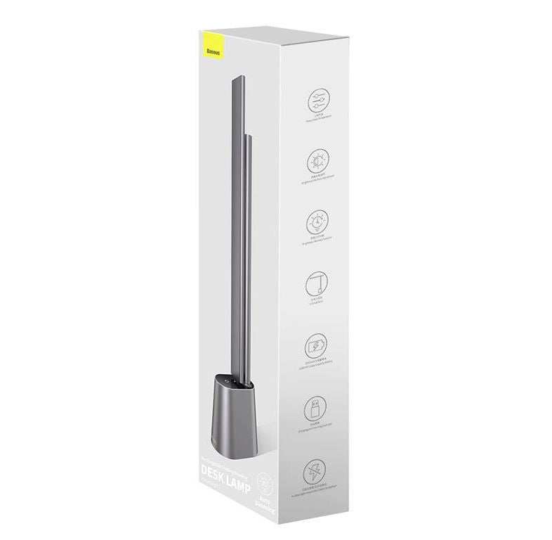 BASEUS Smart Eye Series Rechargeable Folding Reading Desk Lamp (DGZG-0G) – Dark Grey