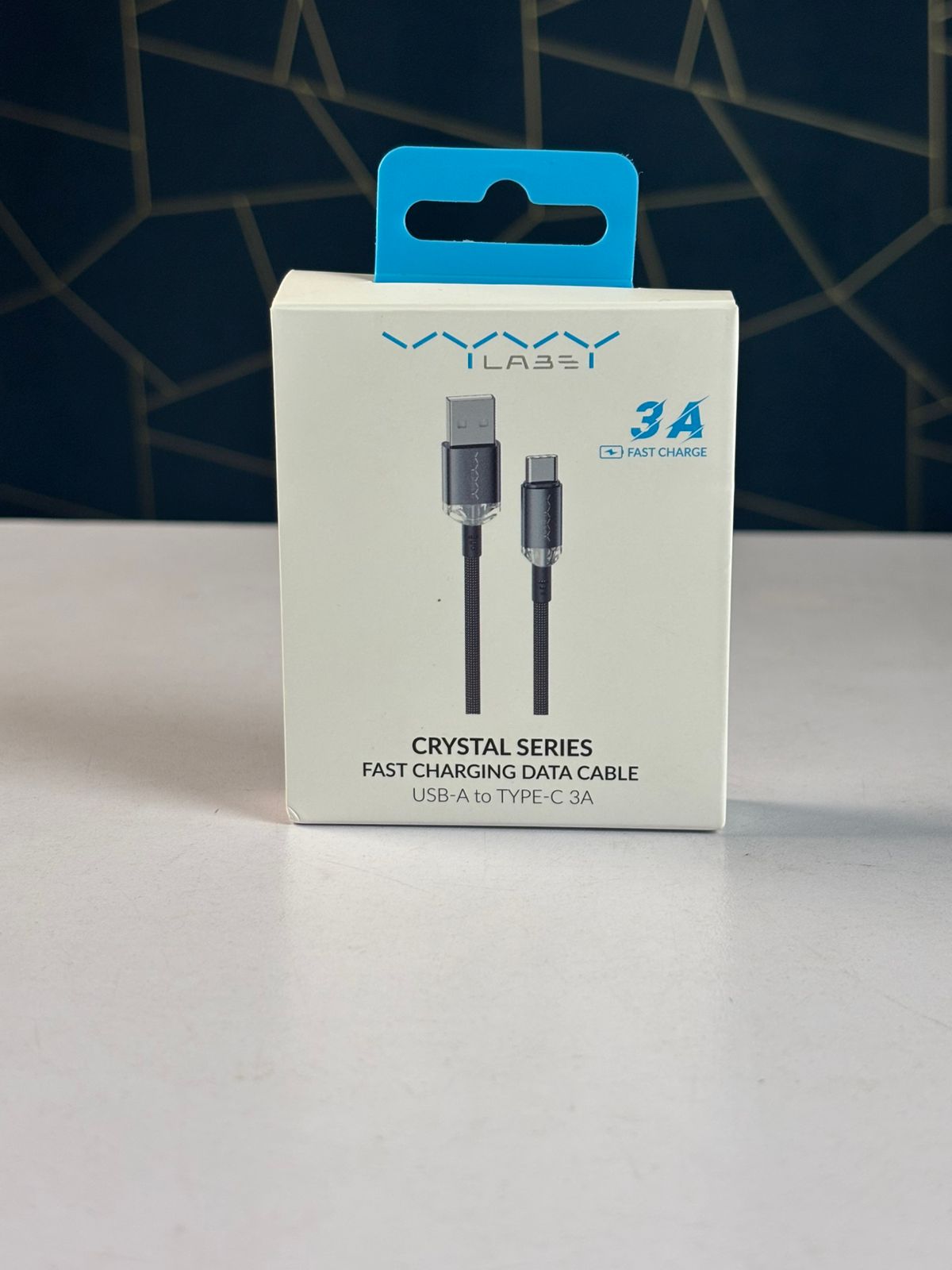 Vyvylabs Crystal Series USB-A to Type-C 3A Fast Charging Data Cable