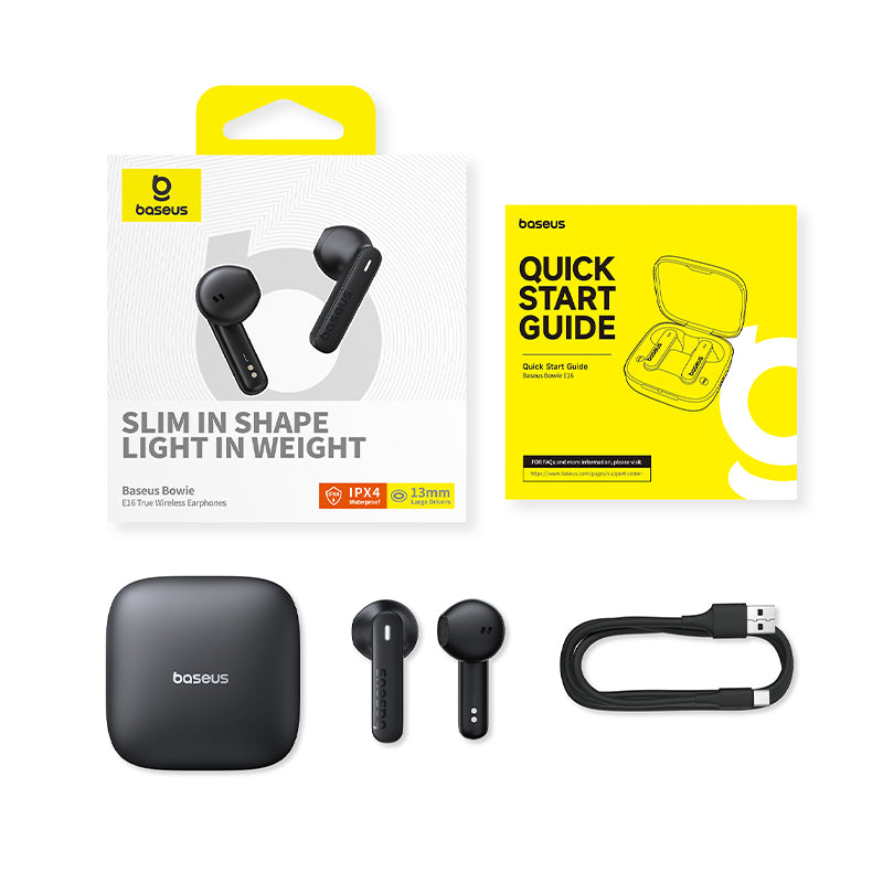 Baseus TWS E16 True Wireless Earphones IPX4 Waterproof