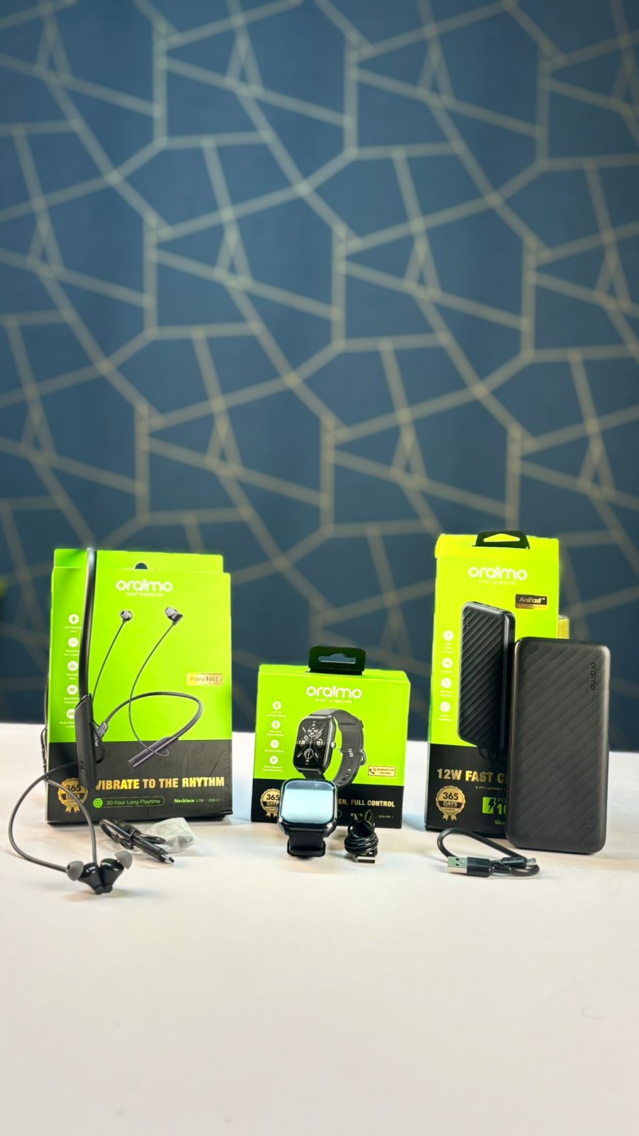 oraimo 3-in-1 Combo Pack- 1 years warranty