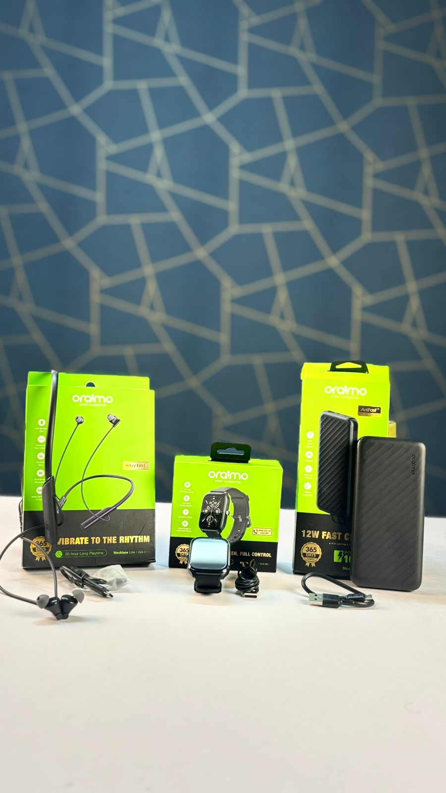 oraimo 3-in-1 Combo Pack- 1 years warranty