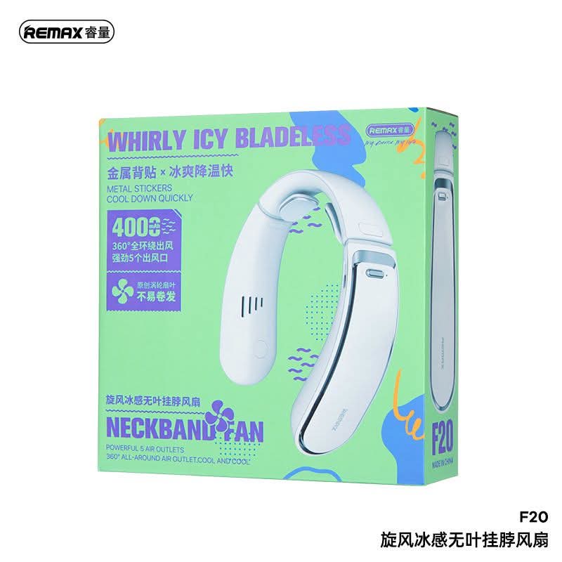 REMAX WHIRLY ICY BLADELESS Neckband Fan F-20