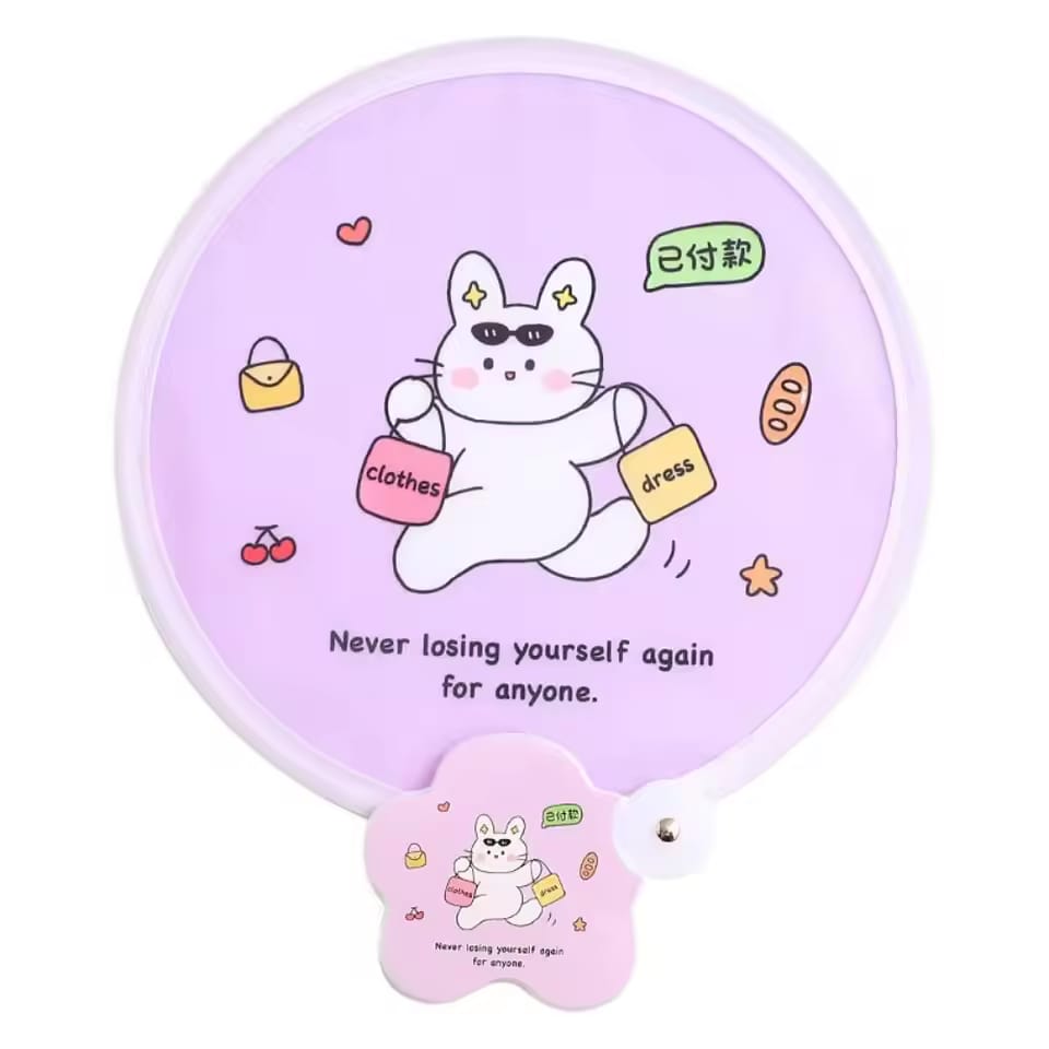 Japanese Style Collapsible Flying Disk cum Portable Folding Fan