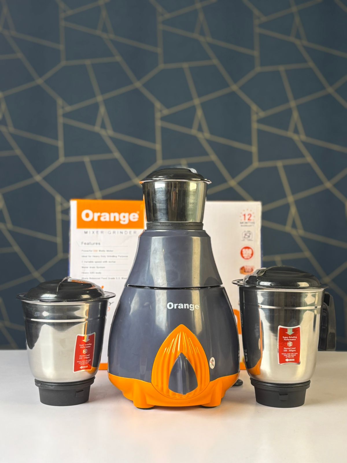Orange Mixer Grinder – Victory 550
