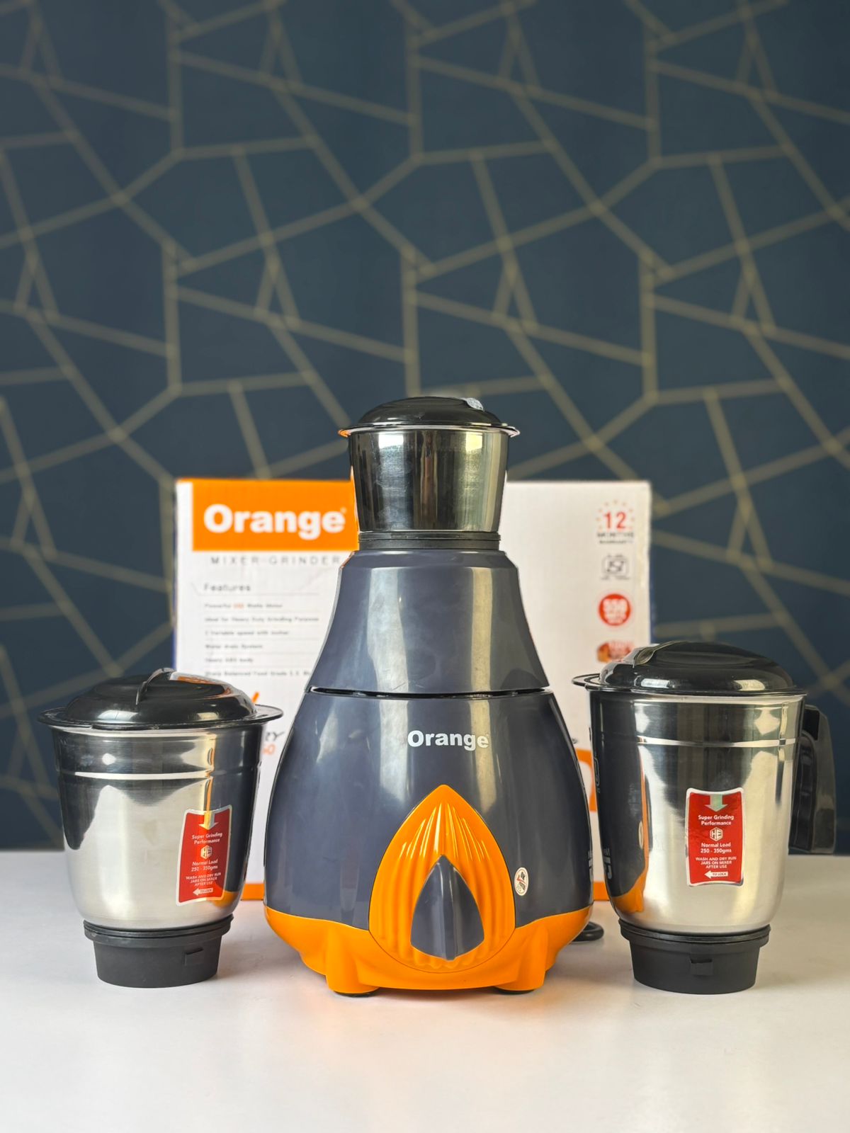Orange Mixer Grinder – Victory 550