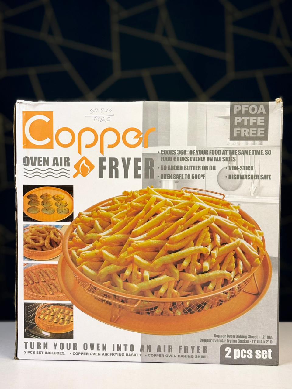 Copper Oven Air Fryer (2 Pcs Set)