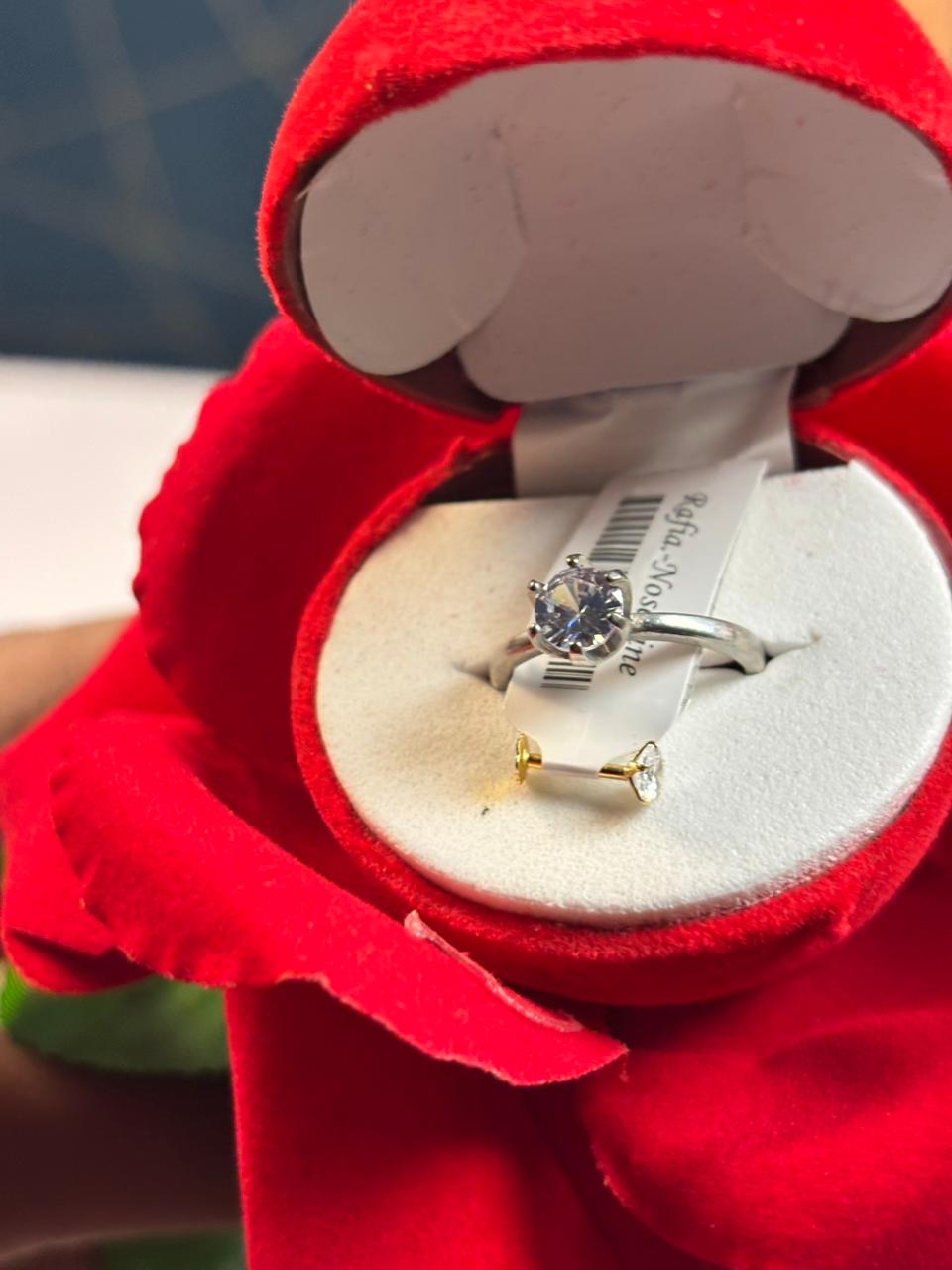 Red Rose Ring Box