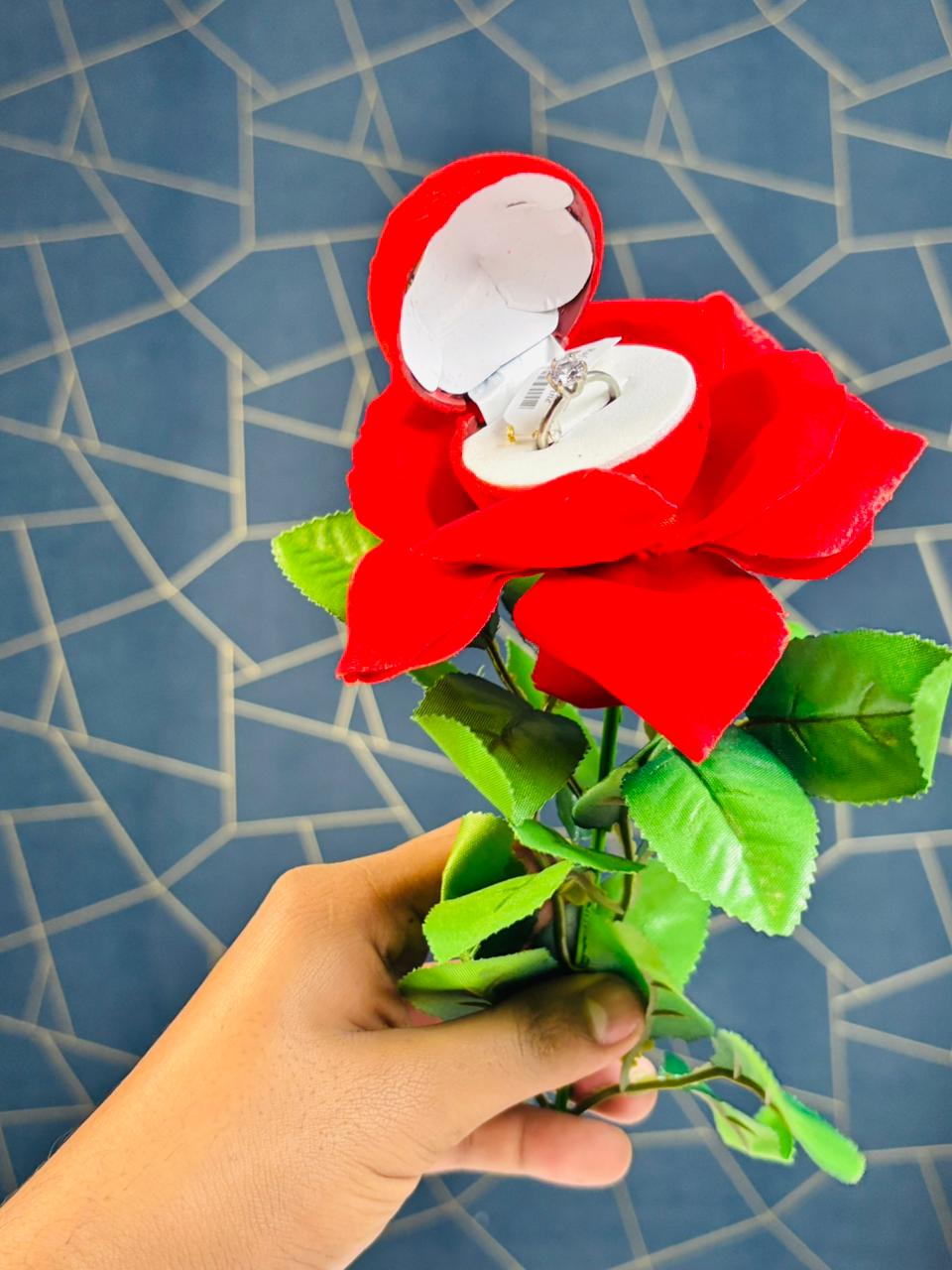 Red Rose Ring Box
